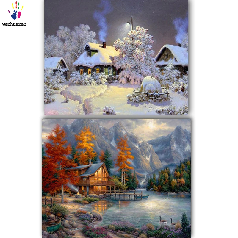 

DIY colorings pictures by numbers with colors Beautiful sea color picture drawing painting by numbers framed Home
