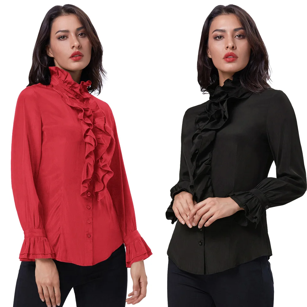 Женская приталенная рубашка в стиле стимпанк Kate Kasin средневековая Повседневная