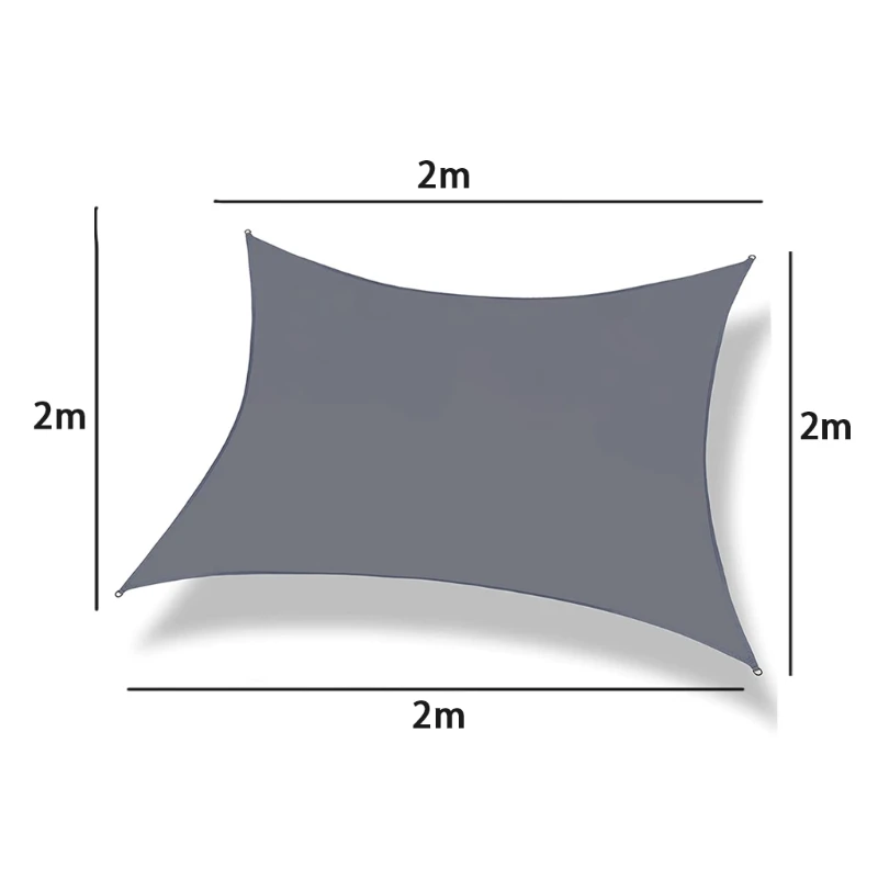 

X7AB Four-corner Rectangular Outdoor Sun Shade Sail Garden Yard Anti-UV Awning Weather Resistant Durable Backyard Canopy
