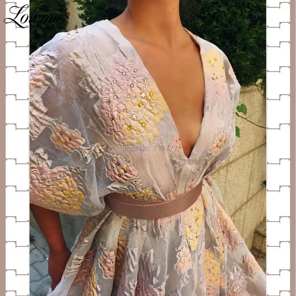 Женское платье для выпускного вечера ТРАПЕЦИЕВИДНОЕ ПЛАТЬЕ с цветочным принтом