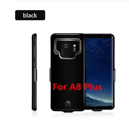 Black for A8 Plus 7000 мА/ч чехол для зарядного устройства телефона для samsung Galaxy S9 S9 A8 чехол для внешнего аккумулятора чехол для samsung S9 S8 A8 Plus - Цвет: Black for A8 Plus