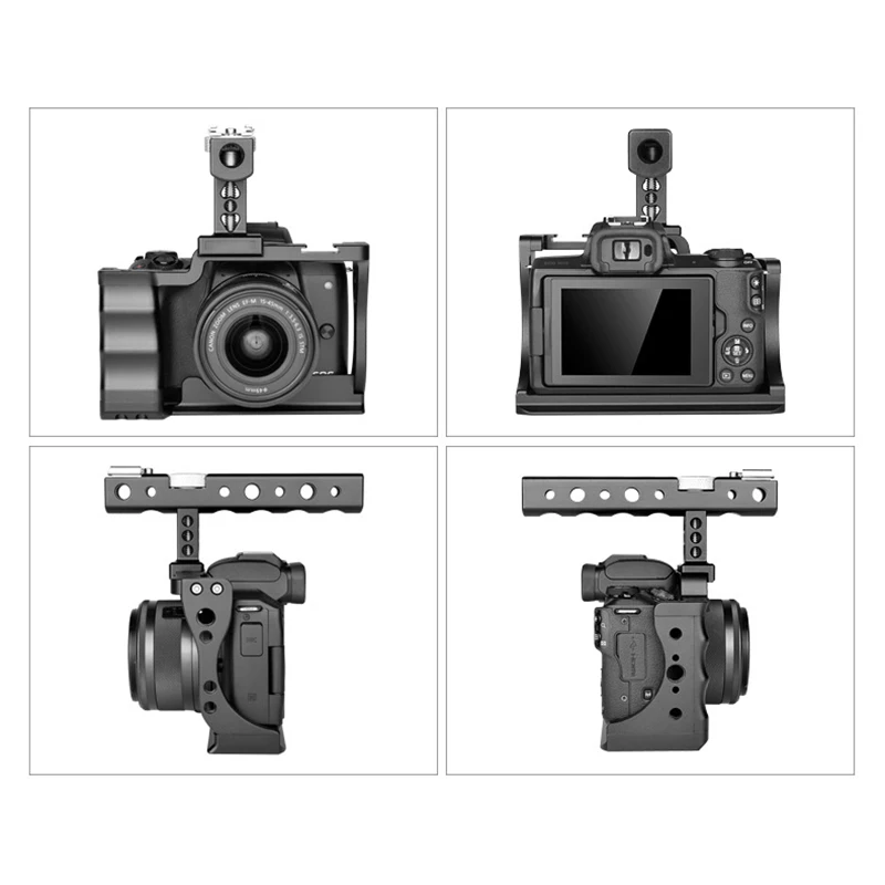 

AM05-Camera Rabbit Cage for Canon M50 Photography Camera Rabbit Cage SLR Camera with Handle