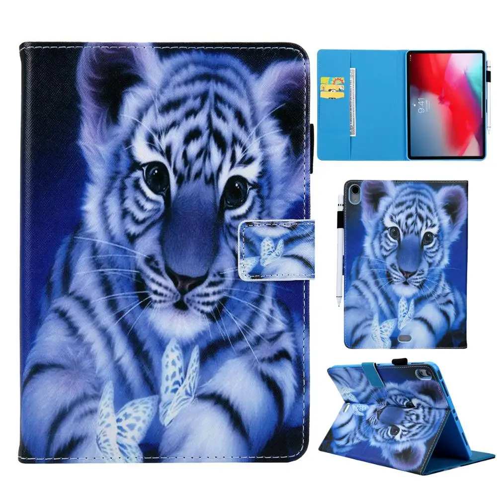 Чехол подставка из искусственной кожи с принтом панды для Apple IPad Pro 11 2018 A2013 A1934