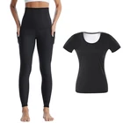 Комплект женского термобелья для коррекции фигуры, белье для сауны, быстросохнущее, антибактериальное, теплое, кальсоны, Корректирующее белье