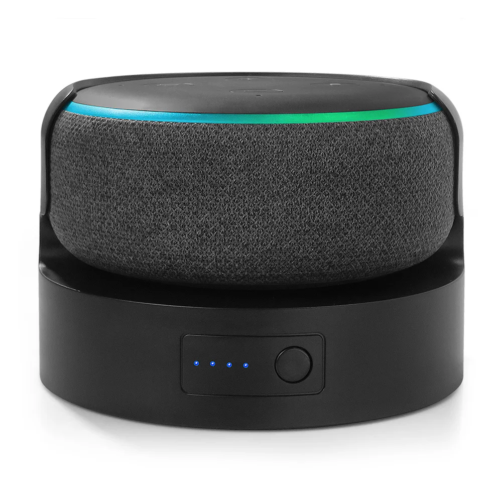 

Набор аккумуляторов для Echo Dot 3rd, база аккумулятора для Echo Dot 3, держатель, портативное зарядное устройство, док-станция, аксессуары