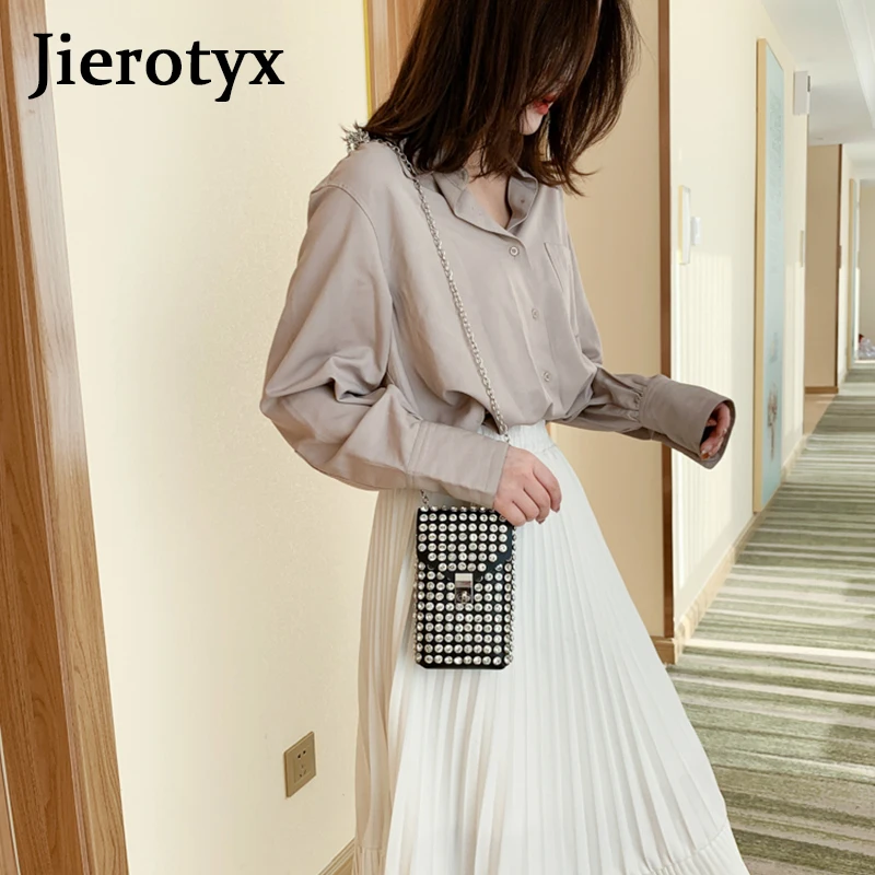 JIEROTYX роскошные стразы Женские поясные сумки для телефона Съемный поясной ремень