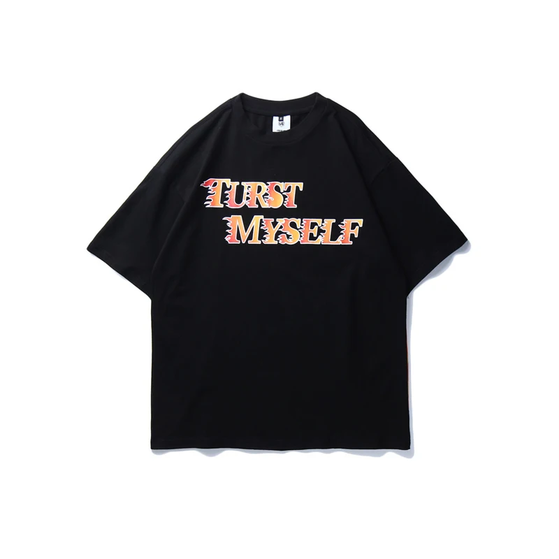 Мужская футболка в стиле ретро с изображением пламени страсть буквы чистый