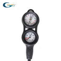 yonsub professtional scuba diving 2 gauge diving pressure gauge depth gauge compass diving digital depth gauge