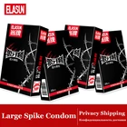 Новинка, женский с большими шипами, в горошек и в рубчик, рукав для пениса из натурального каучука, латексная контрацепция, большая детская секс-игрушка