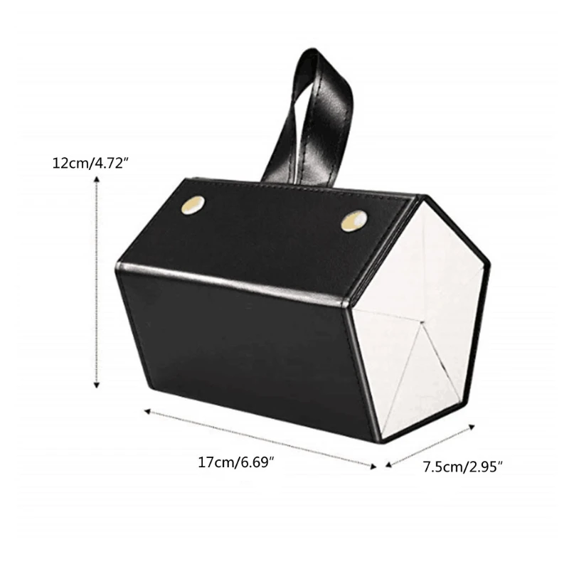 

5 Slots Foldable Multiple PU Leather Sunglasses Eyeglasses Travel Organizer Case 8.28