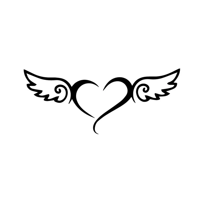 

Waterproof Sunscreen Lovely Car Sticker Heart Angel Wings Modeling Cars Decal PVC Fashionable Body Decoration Stickers