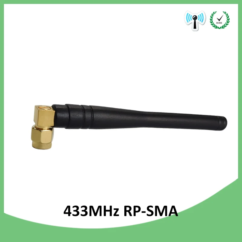 EOTH 5pcs 433mhz antenna 3dbi sma female lora antene pbx iot module lorawan signal receiver antena high gain