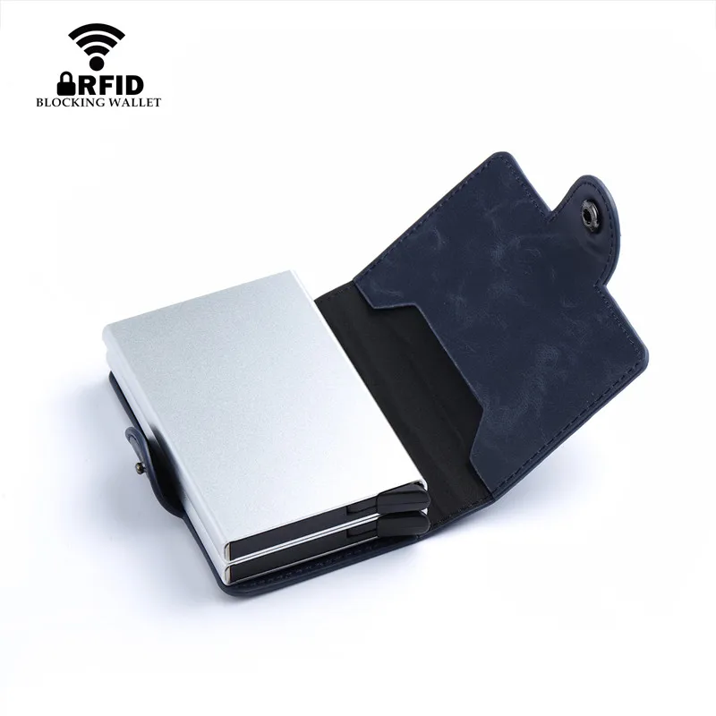 Высокое качество Rfid кошелек Мужская сумка для денег мини мужской Алюминиевый