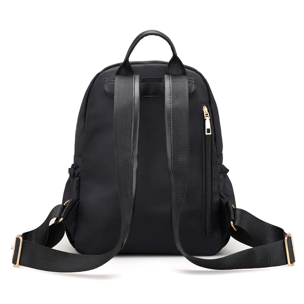 

Large Capacity PU Leather Women Backpack Solid Travel School Bags For Teenager Girls Casual Women Black