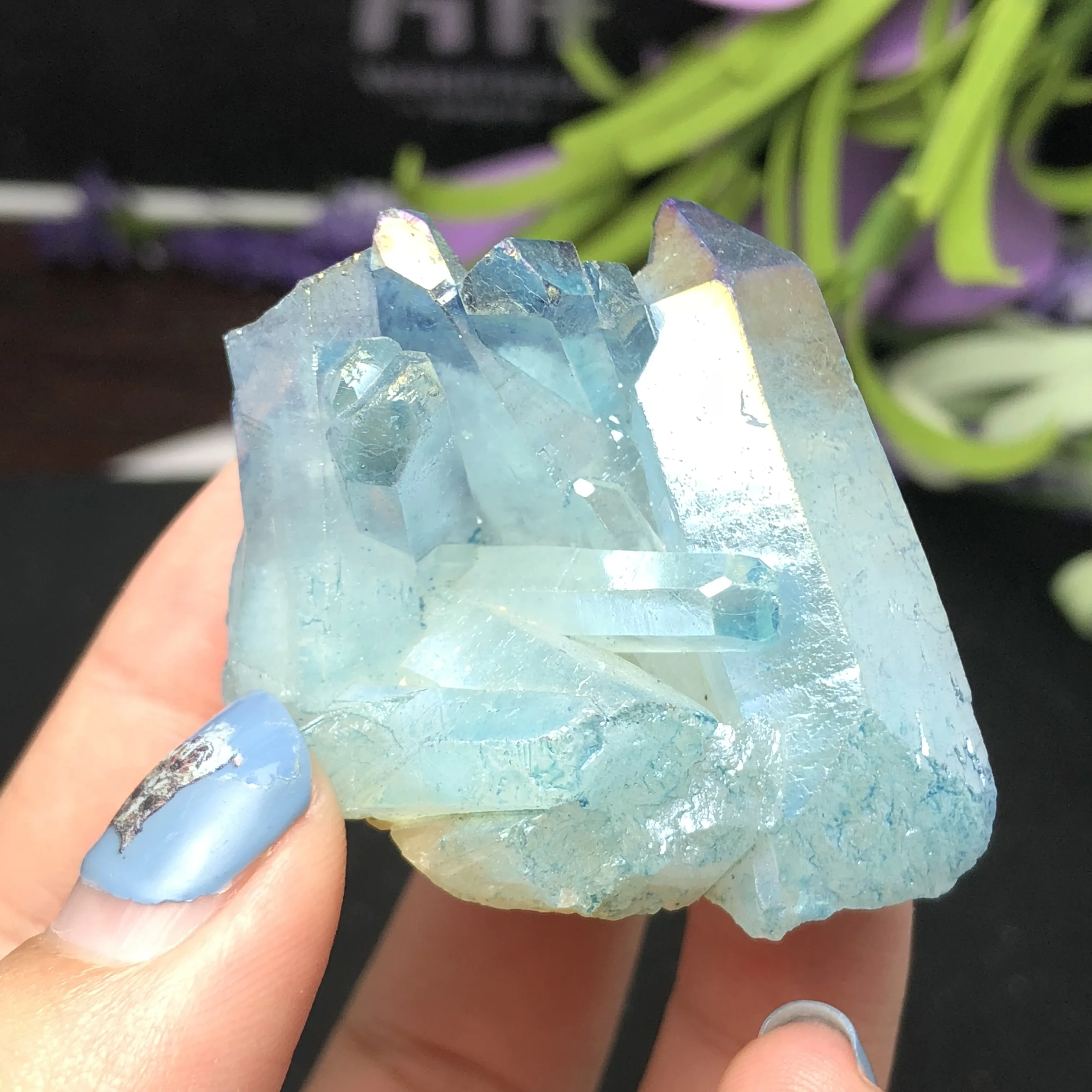 2 шт. натуральные кристаллические кластеры цветов Кристальные минеральные чакры