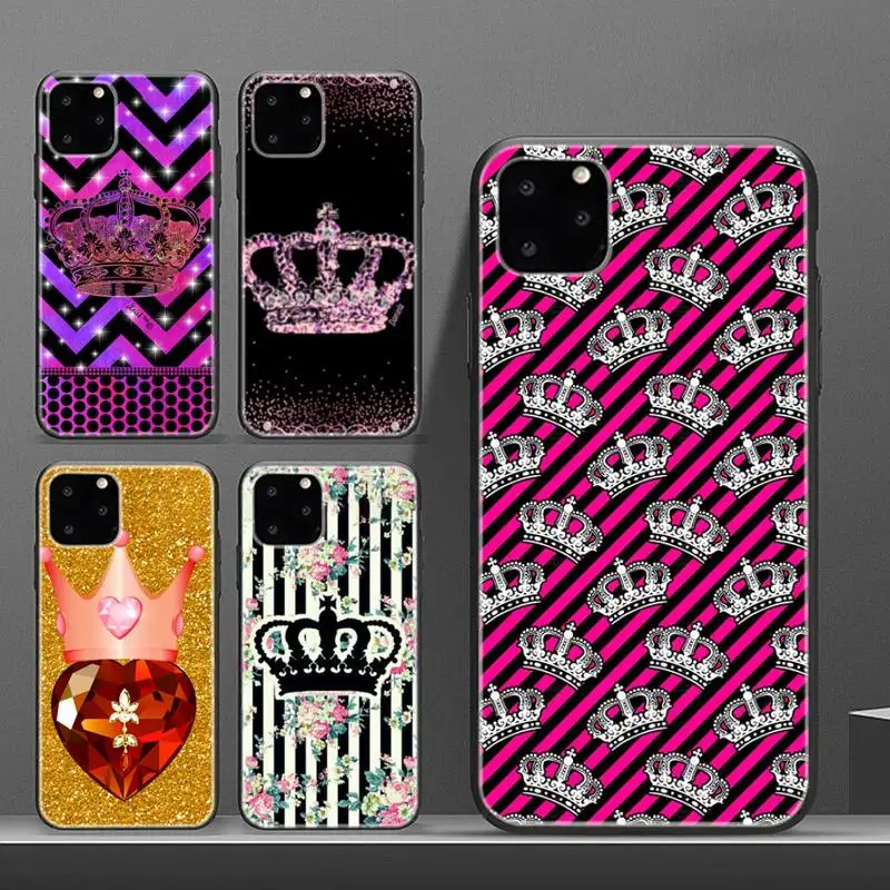 

Personalized Crown Printing Pattern Phone Case For Iphone6 6s 7 8 Plus XR X XS XSmax 11 12 13 Pro Mini Max