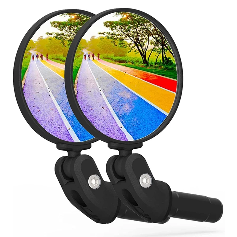2PCS Bicycle Cycling Rear View Mirror Adjustable Handlebar Wider Bicycles for Scooter Road Mountain Bike | Спорт и развлечения
