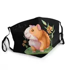 Маска для лица унисекс, респиратор для взрослых и животных, кавайная морская свинка, цветок, пылезащитный чехол, Муфель для рта