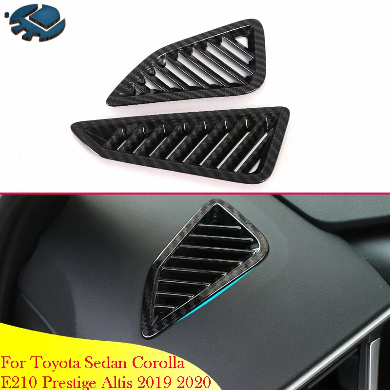 

For Toyota Sedan Corolla E210 Prestige Altis 2019 2020 Car Accessories Air Vent Outlet Cover Dashboard Trim Bezel Frame Molding