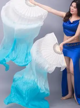 Hot Sell Cheap Kids Women Belly Dancing Fan Veils 1 Pair Gradient Color Dancer Practice Long Props 120cm/150cm/180cm | Тематическая