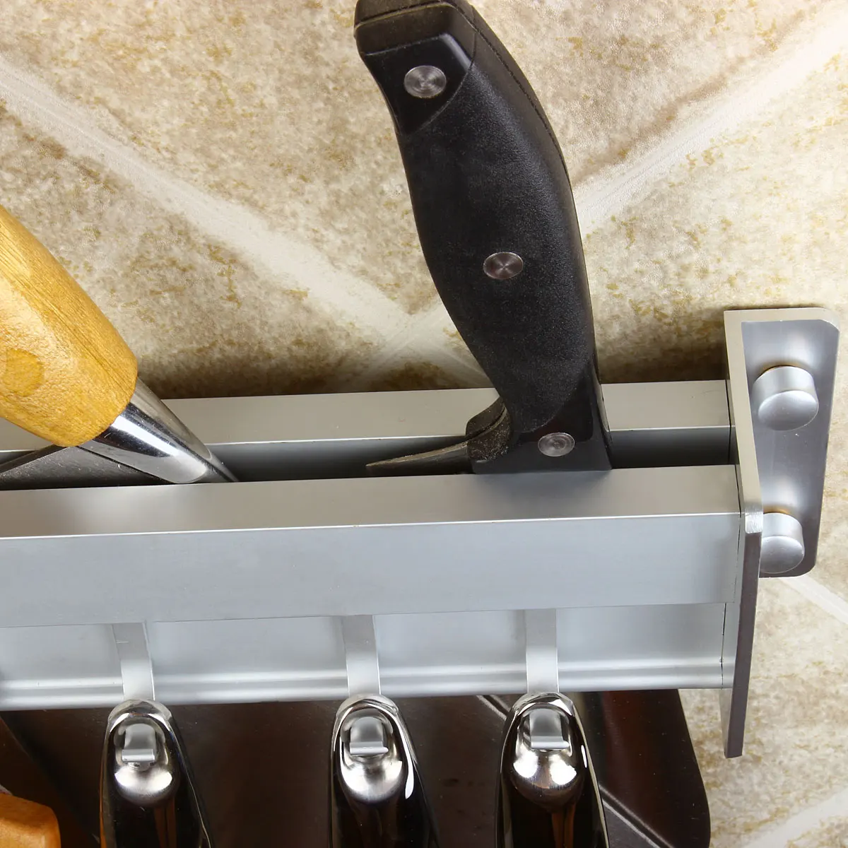 

Home aluminum kitchen knife rack dish drain rack rack LU50320