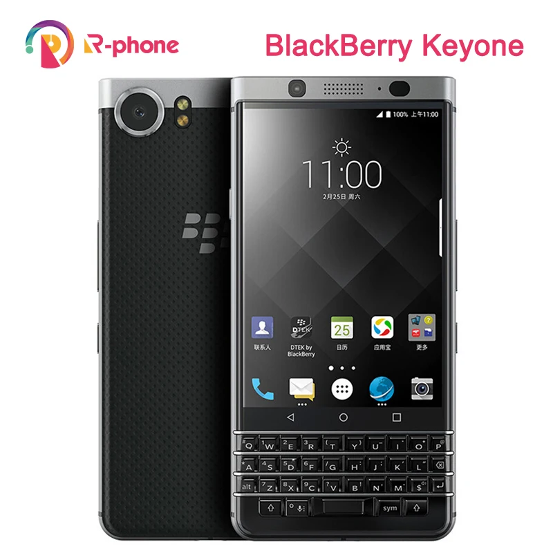 Оригинальный разблокированный мобильный телефон BlackBerry Keyone 3G 4G LTE Восьмиядерный 12