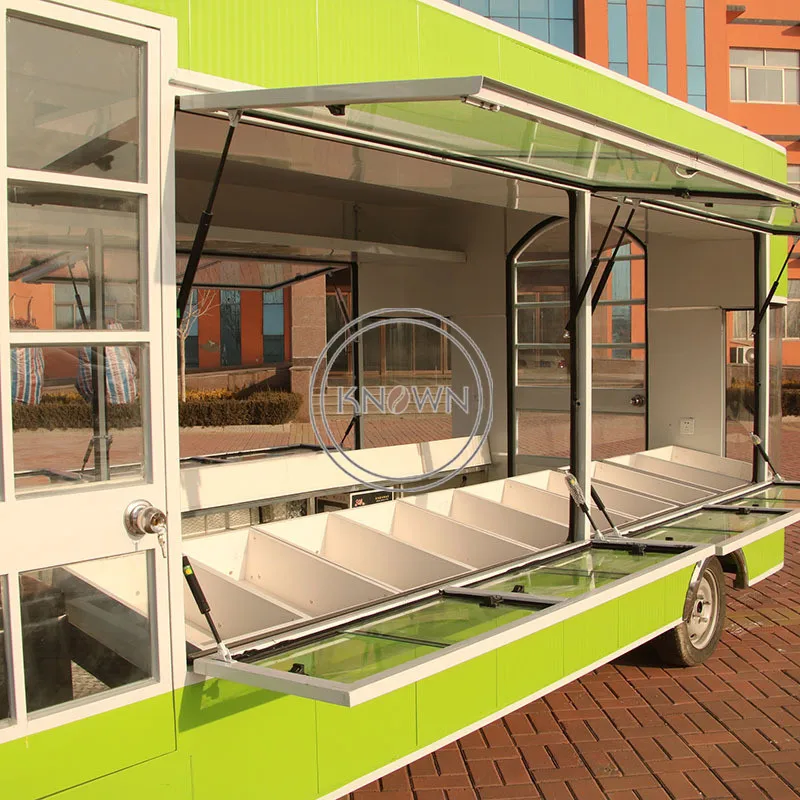 Электрический уличный продовольственный грузовик передвижной кухонный