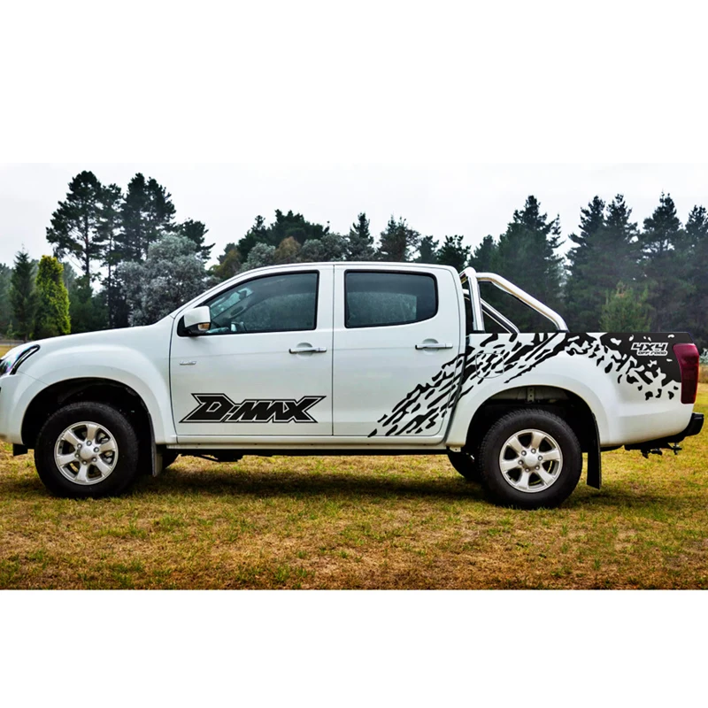 Mudslinger 4x4 внедорожная Боковая дверь в полоску графическая Виниловая наклейка для автомобиля isuzu dmax CABINE CREW 4X4