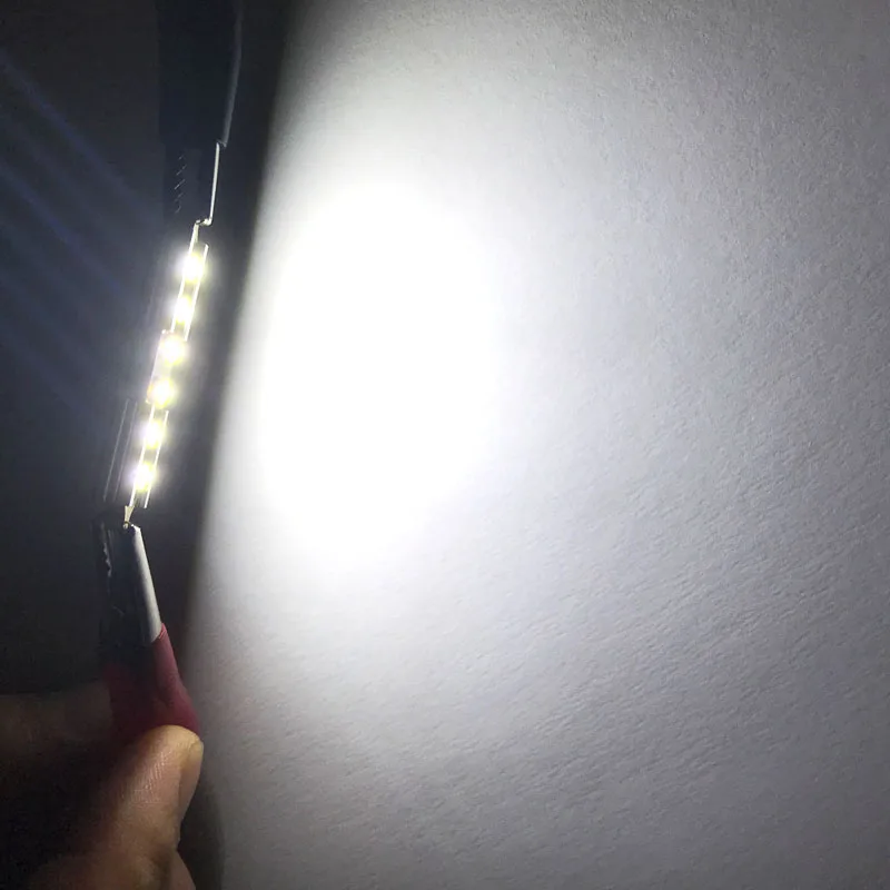 100 шт. купольные фонари Festoon C5W NON Polar 0 1A 18A 2A 31 мм 36 39 41 3 4 6 8 SMD 3030 Светодиодная карта