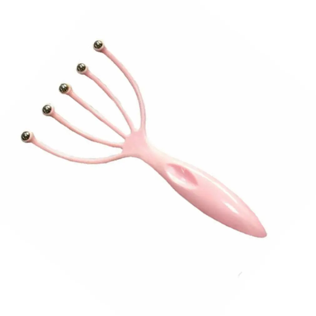 

Five-Jaw Ball Massager For Head Manual Scratch Head Grabber Plastic Scalp Massage Claw Professional Fashion Back Massager