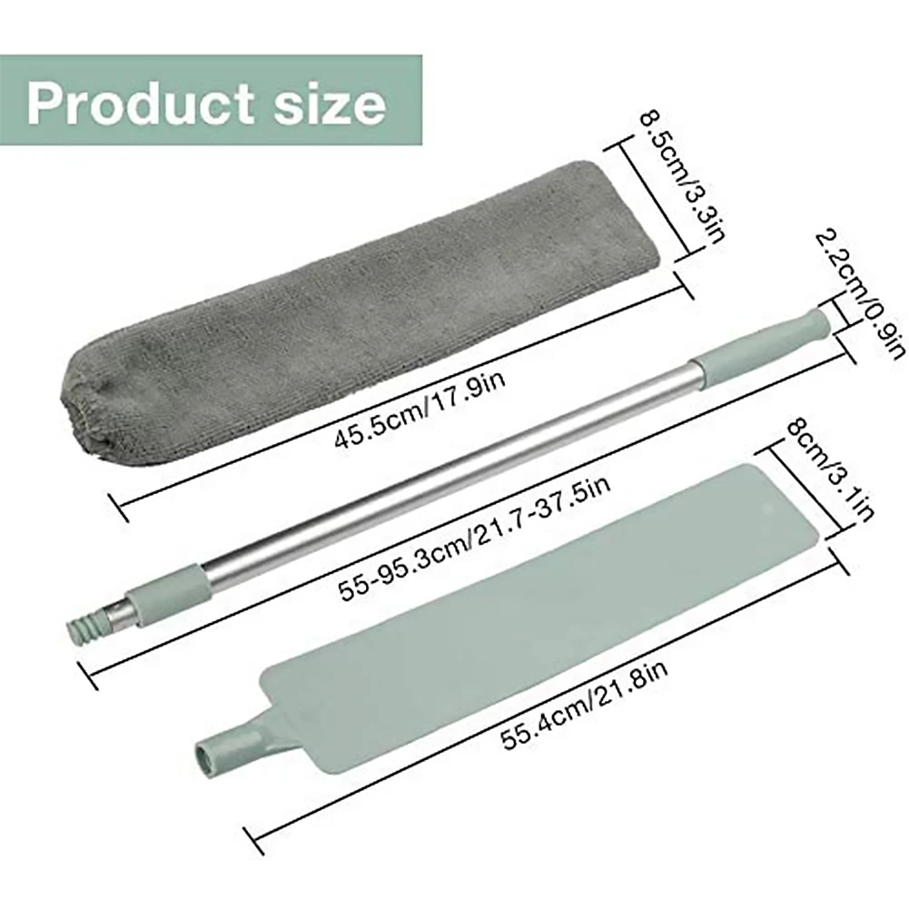 

Long Handle Detachable Cleaning Duster Bottom Gap Brush Microfiber Dust Cleaner Sweeping Dusty Magic Microfibre Duster