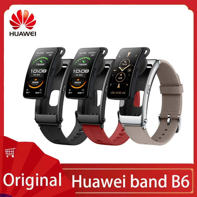 

Оригинальный Смарт-браслет Huawei TalkBand B6, спортивный браслет с сенсорным экраном AMOLED, для звонков и наушников