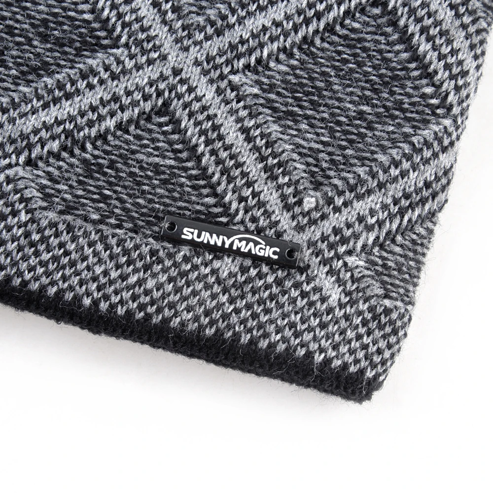 Новинка модные вязаные шапки в клетку облегающие Мужская Уличная одежда шапка