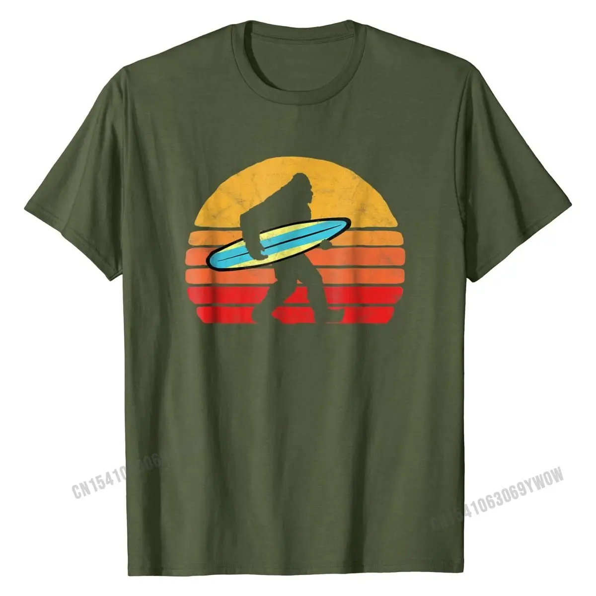 Рубашка Bigfoot с силуэтом и серфингом повседневная хлопковая модная высокого