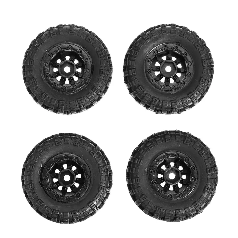 

4pcs 13612 RC Car Plastic Tires For RGT 136240 V2 1/24 4WD Vehicle RC Rock Crawler Off-road Parts
