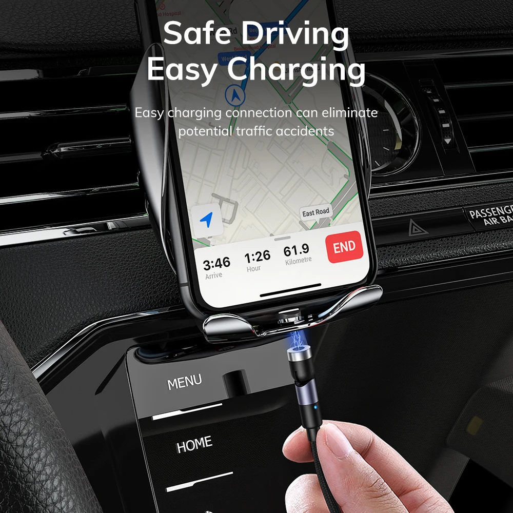 TOPK AM59 Магнитный Micro USB Type C кабель зарядный для iPhone Xiaomi Мобильный телефон зарядное