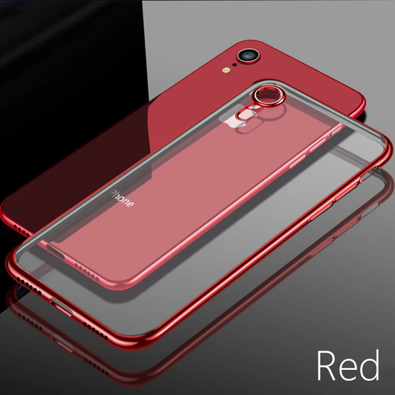 Прозрачный ударопрочный чехол с мягким покрытием для iphone XS MAX X 10 XR 6 6s 5 5s SE 7 8 Plus