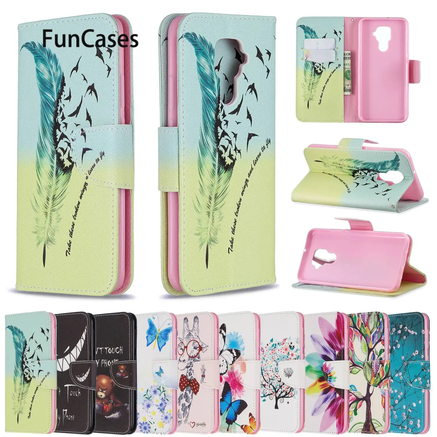 Чехол книжка Smirk для huawei Nova 4E Capa mate 20 Lite 30 P20 2019 P30 Pro P Smart Plus 3i Maimang 7 5i Z чехол s|mobile phone