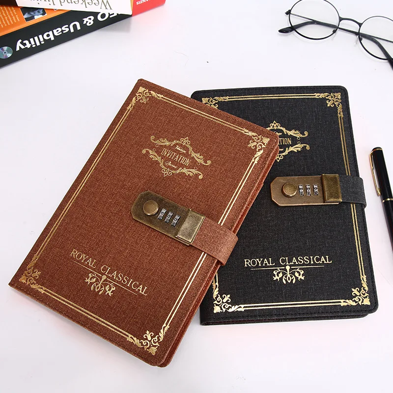 

Agenda A5 Business Password Notebook For Gils School Stationery Journal Line-Grid Travel Daily Planner Kawaii Office Supplies