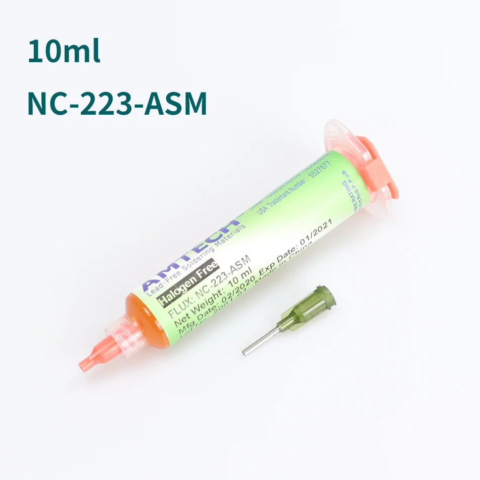 Оригинальный AMTECH NC 559 ASM 223 BGA PCB без очистки паяльная паста для сварки Улучшенная