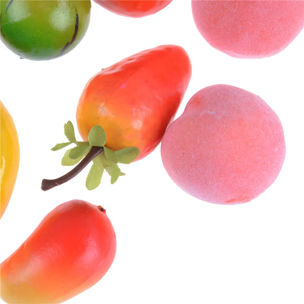 

New 10 Pieces/lot 1:12 Scale Dollhouse Miniatures Accessories Mini Fruits Vegetable Food Doll Room Decor Kits Wholesale