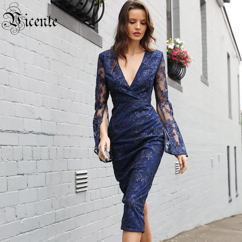 VC 2020 бесплатная доставка платья с вышивкой новинка блестками длинным рукавом