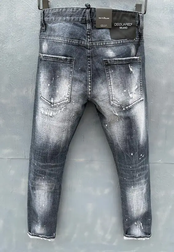 2021 Hot classic,Authentic DSQUARED2,Retro,Italian brand ,Women/Men Jeans,locomotive,Jogging jeans,DSQ051