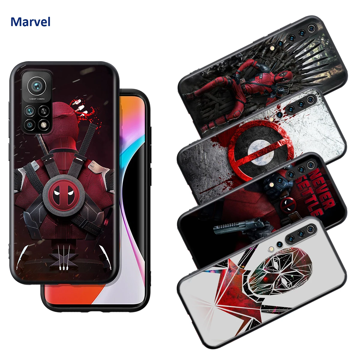 

Deadpool Marvel Art For Xiaomi Poco X3 NFC M2 X2 F2 F3 C3 M3 F1 Pro Mi Play Mix 3 A3 A2 A1 6 Lite Soft Phone Case