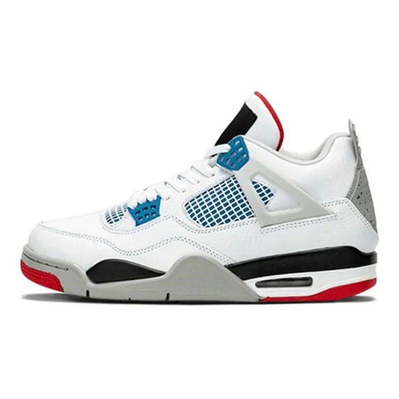 

New High 4s Basketball Shoes 4 Union What The Black Cement Men Women Sneakers Bred Sports Trainer