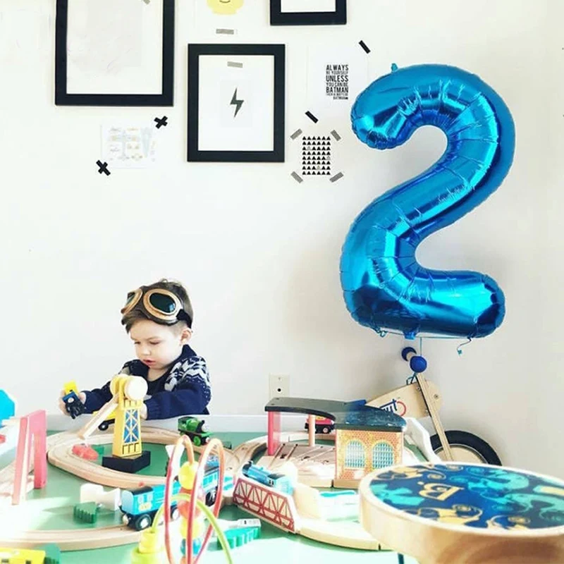 

1pc 8 color 32inch helium Foil Number Balloons Birthday Party Decoration Baby Shower Celebration Supplies Air Globe 0-9 Digital