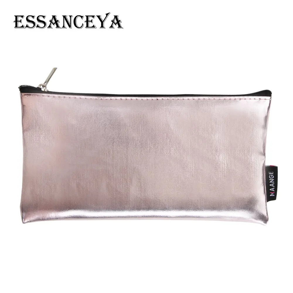 pink ESSANCEYA косметичка для макияжа чехол женская обувь на застежке-молнии Make Up Сумки из натуральной кожи, из PU искусственной кожи, несессер, органайзер, хранилище, сумочка, модные мыть дорожные сумки - Цвет: pink
