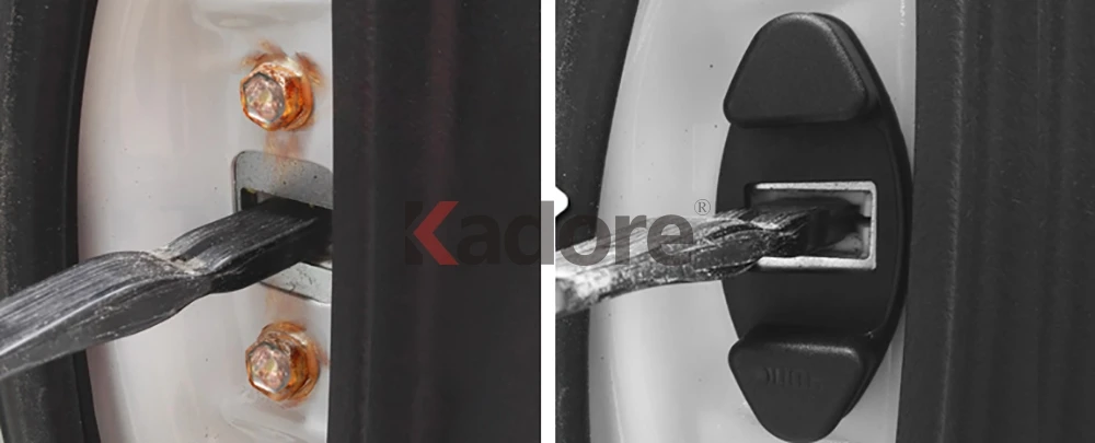 Для Kia Rio 2011 2012 2013 автомобильные аксессуары Пластик контрольный рычаг двери защитная крышка Кепки Стикеры
