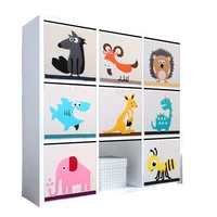 new 3d cartoon animal toy storage box folding storage bins wardrobe drawer organizer clothes storage basket kids toys organizer