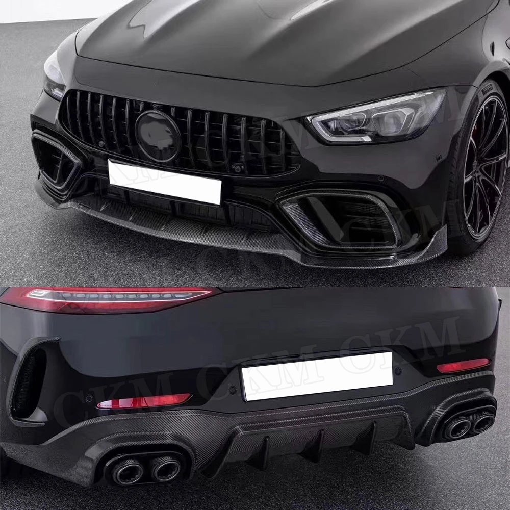 Передний спойлер FRP боковые юбки фартуки задний диффузор из стекловолокна